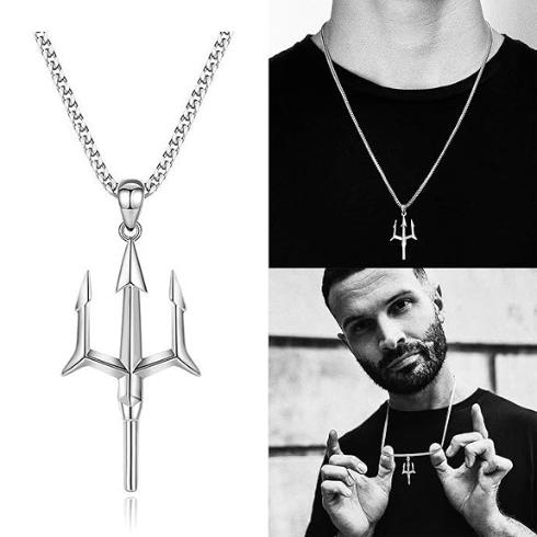 Trident Pendant Locket Stainless Steel for Men