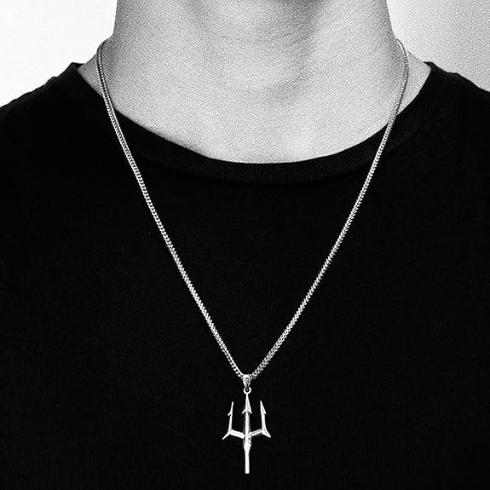 Trident Pendant Locket Stainless Steel for Men