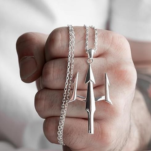 Trident Pendant Locket Stainless Steel for Men