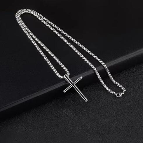 Cross Pendant Locket for Men