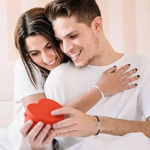 Infinity Couple Black & White Matching Bracelet for Men Women