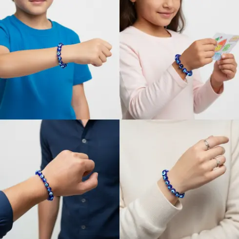 Evil Eye Bracelet for Unisex Fashion Jewellery Adjustable Multi Style Bracelet