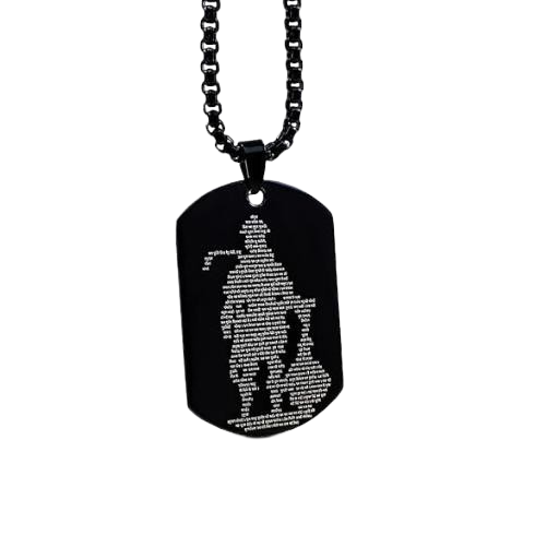 Hanuman Chalisa Locket Pendant with Chain for Men