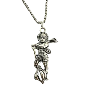 Lord Hanuman Ji Brass Pendant with Chain for Men