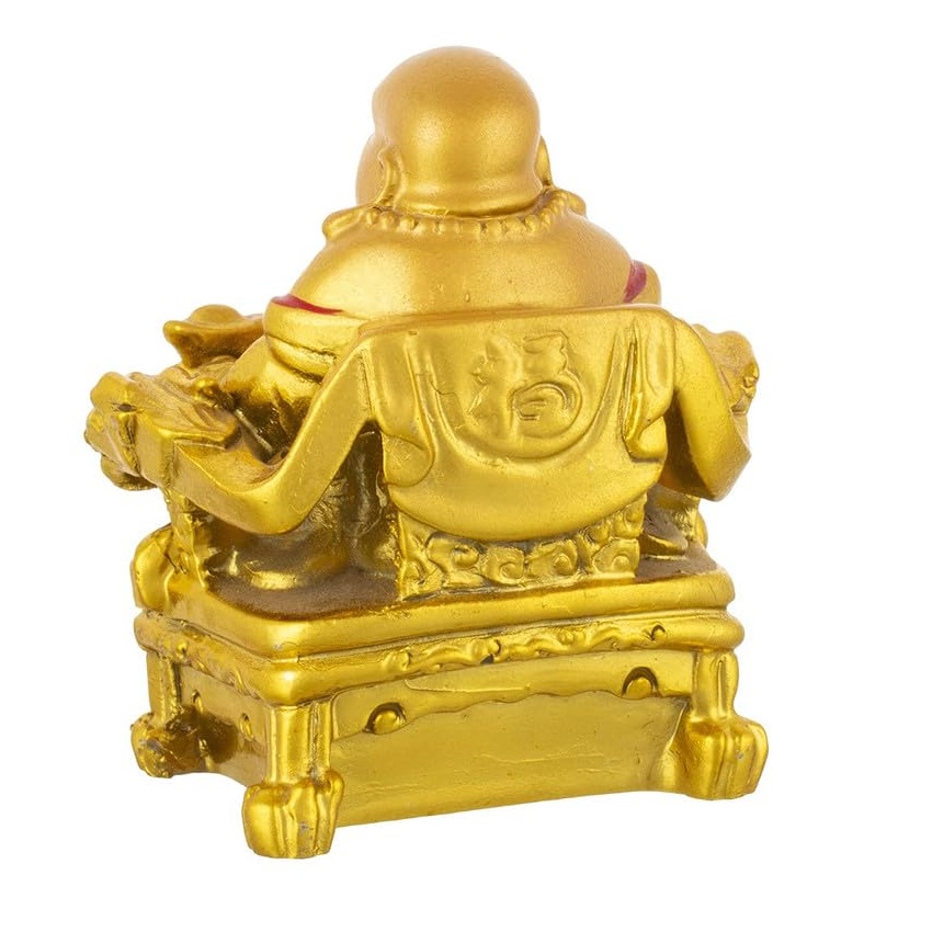 Fengshui Laughing Buddha Sitting On Chair Figurine