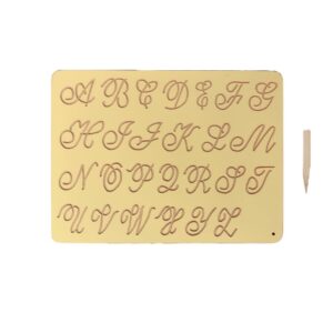 Capital Cursive ABC Wooden Tracing Board for Kids