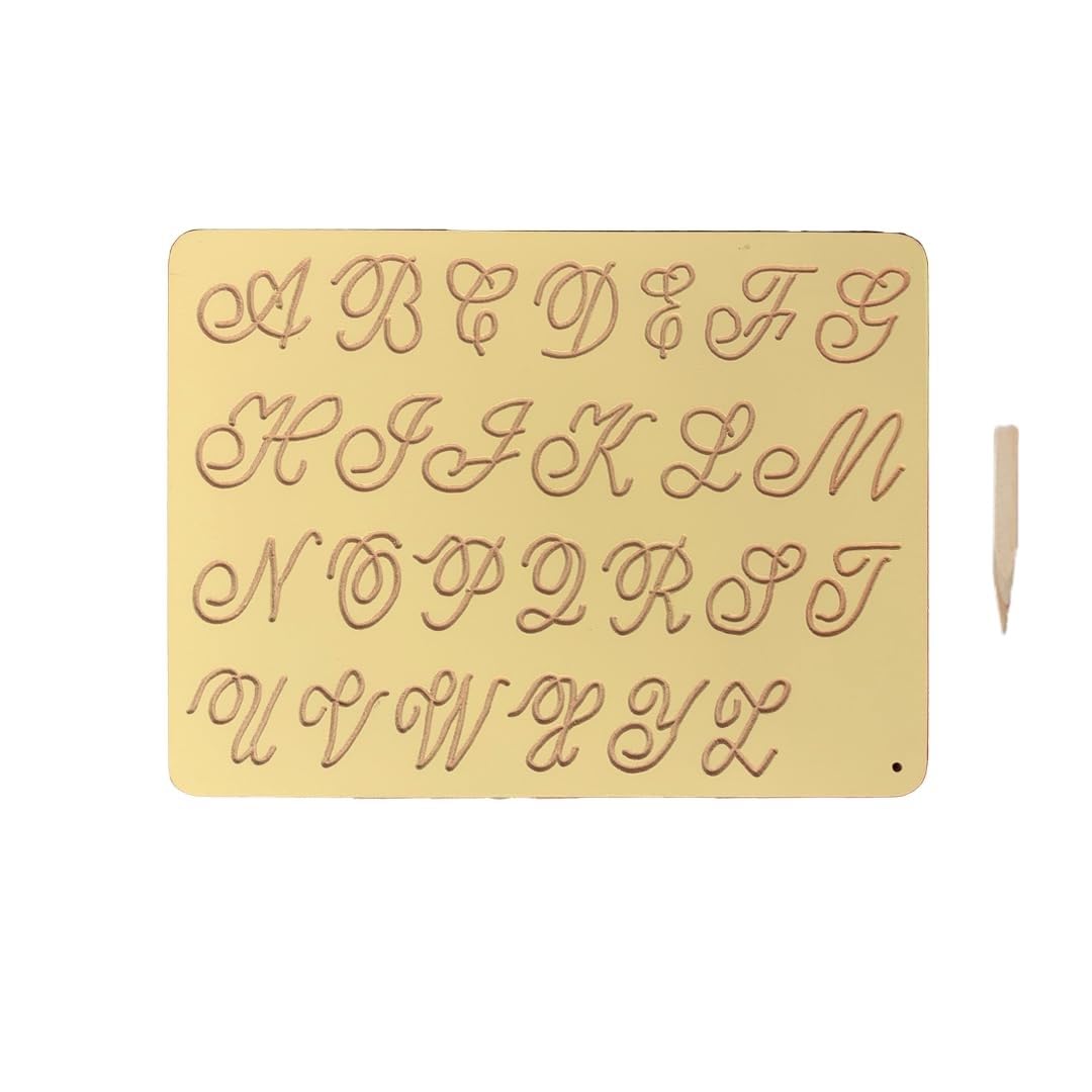 Capital Cursive ABC Wooden Tracing Board for Kids