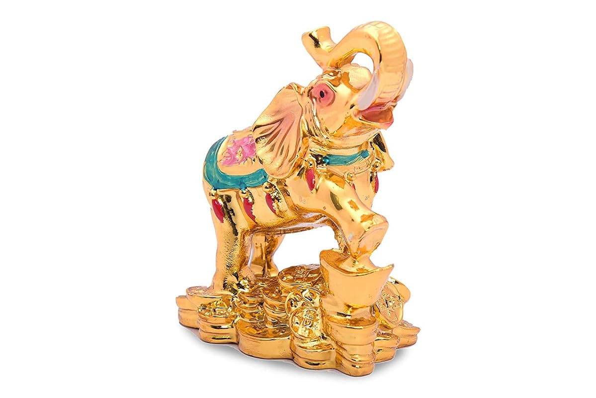 Standing Elephant Figurine for Money and Good Luck