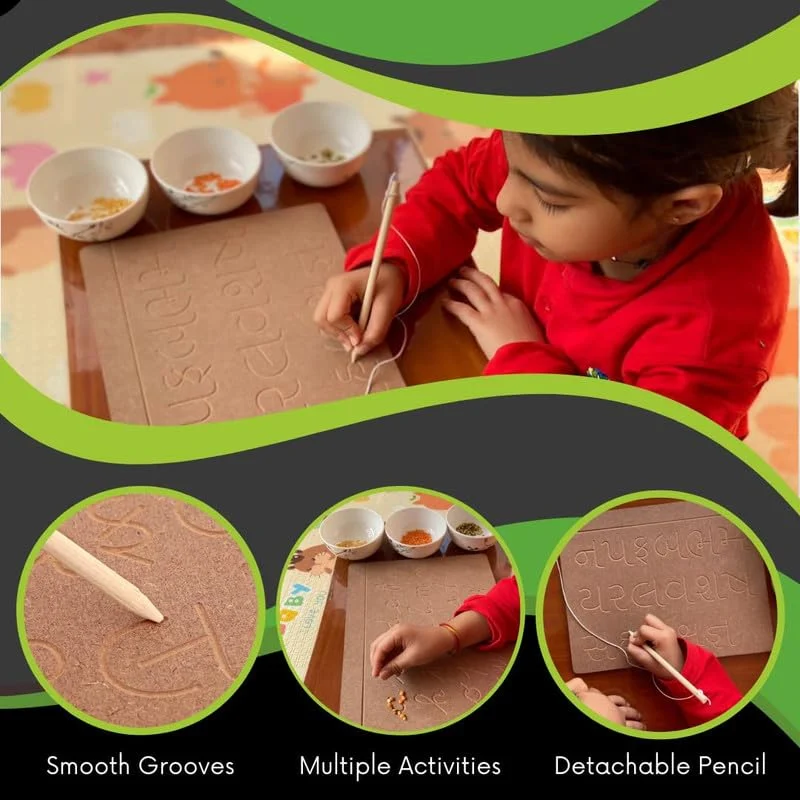 Number 1-20 Wooden Tracing Board for Kids