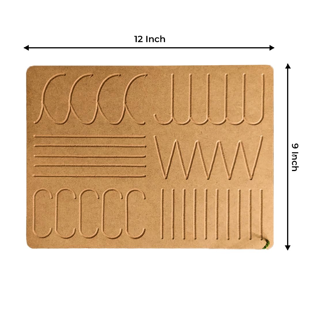 Baby Line Patterns Wooden Tracing Board