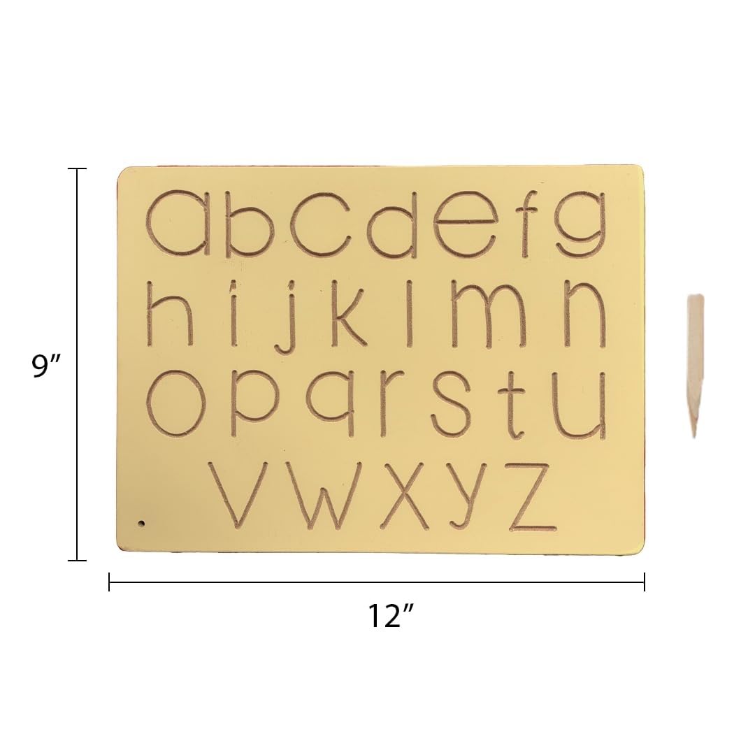 Small abc Wooden Tracing Board for Kids
